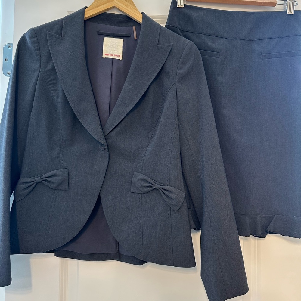Dark Grey Rebecca Taylor Suit Set